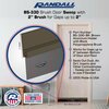 Randall 3' Brown Aluminum Brush Door Sweep For Gap Up To 2" 3 FT BS-330-BR